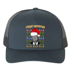 Donald Trump Gift Santa Ugly Christmas Merry Trumpmas Gift Yupoong Adult 5-Panel Trucker Hat