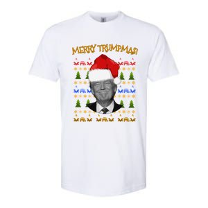 Donald Trump Gift Santa Ugly Christmas Merry Trumpmas Gift Softstyle CVC T-Shirt