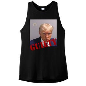 Donald Trump Guilty Mugshot Ladies PosiCharge Tri-Blend Wicking Tank