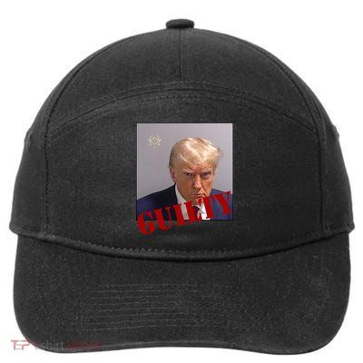 Donald Trump Guilty Mugshot 7-Panel Snapback Hat