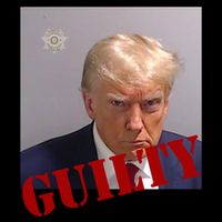 Donald Trump Guilty Mugshot Drawstring Bag