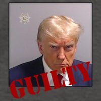 Donald Trump Guilty Mugshot Vector Backpack