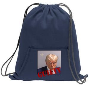 Donald Trump Guilty Mugshot Sweatshirt Cinch Pack Bag