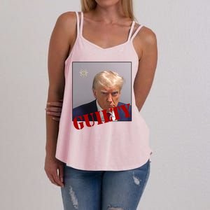 Donald Trump Guilty Mugshot Women's Strappy Tank