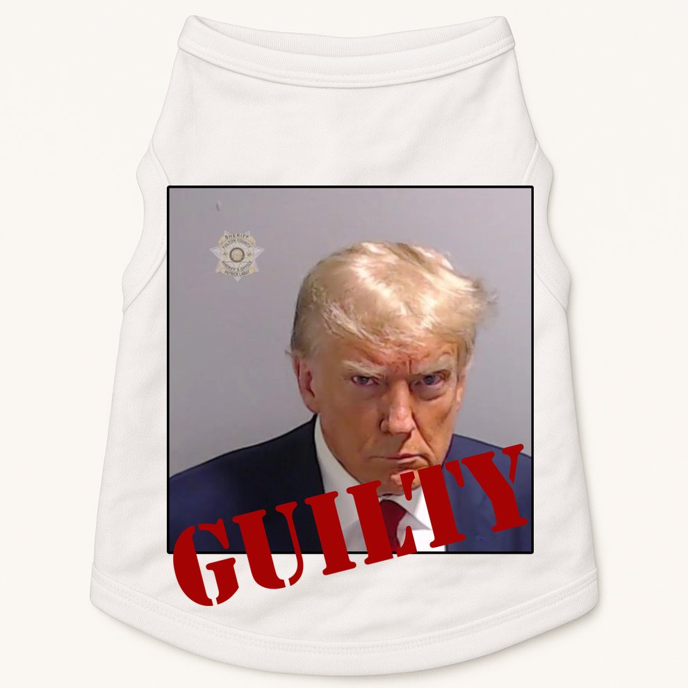 Donald Trump Guilty Mugshot Doggie Tank