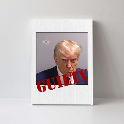 Donald Trump Guilty Mugshot Canvas