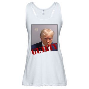 Donald Trump Guilty Mugshot Ladies Essential Flowy Tank