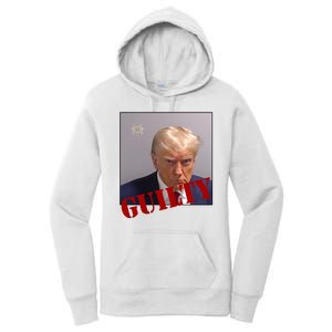 Donald Trump Guilty Mugshot Women's Pullover Hoodie