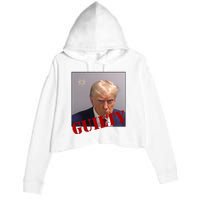 Donald Trump Guilty Mugshot Crop Fleece Hoodie