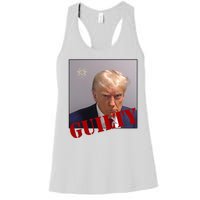 Donald Trump Guilty Mugshot Women's Racerback Tank