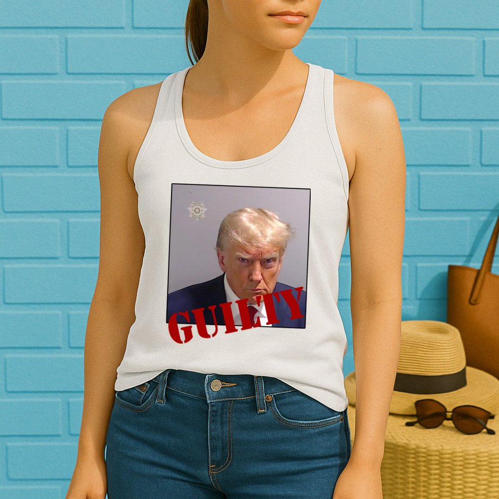 Donald Trump Guilty Mugshot Womens Tank Top