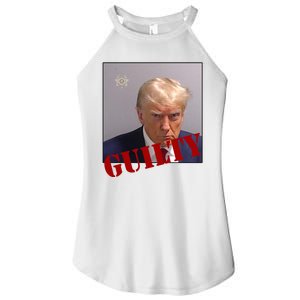 Donald Trump Guilty Mugshot Women's Perfect Tri Rocker Tank