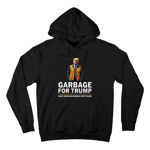 Donald Trump Garbage Orange Reflective Safety Vest Hoodie