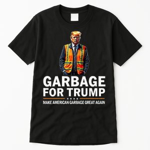 Donald Trump Garbage Orange Reflective Safety Vest Tall T-Shirt