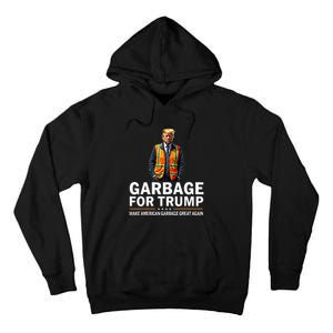 Donald Trump Garbage Orange Reflective Safety Vest Tall Hoodie