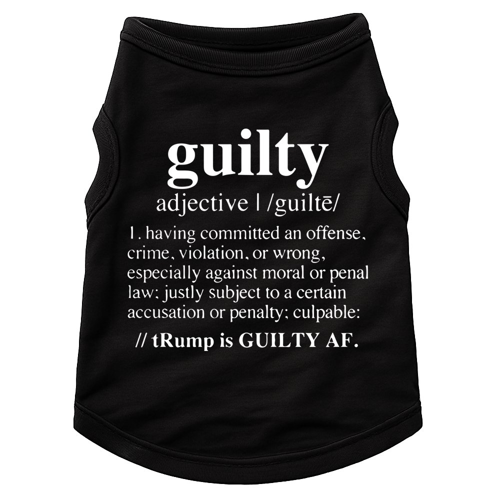 Donald Trump Guilty Definition Felony Doggie Tank