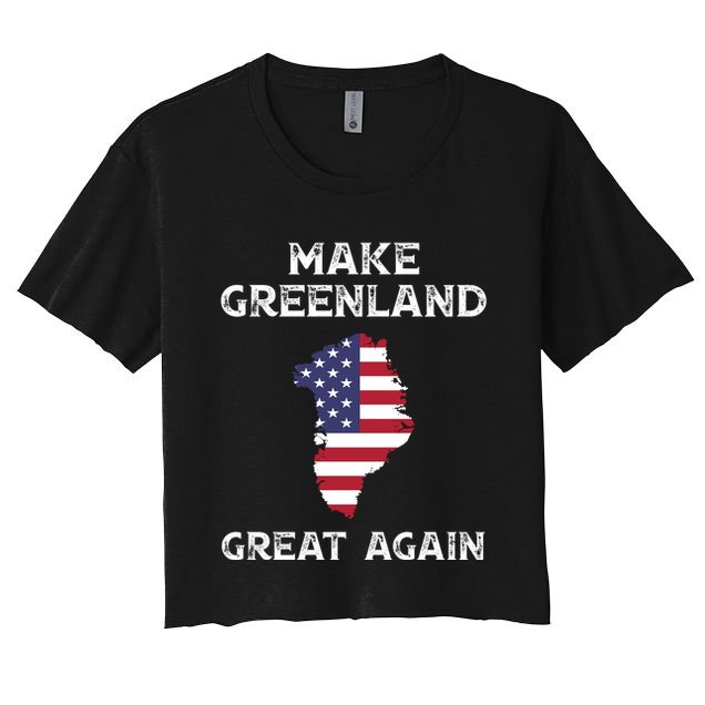 Donald Trump Greenland Make Greenland Great Again Crop Top