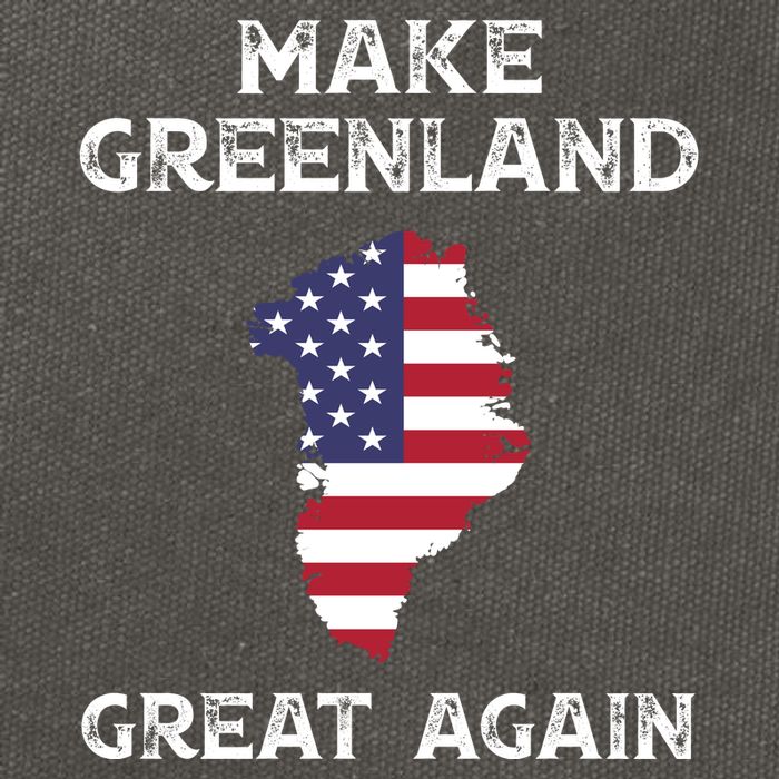 Donald Trump Greenland Make Greenland Great Again Cotton Canvas Backpack