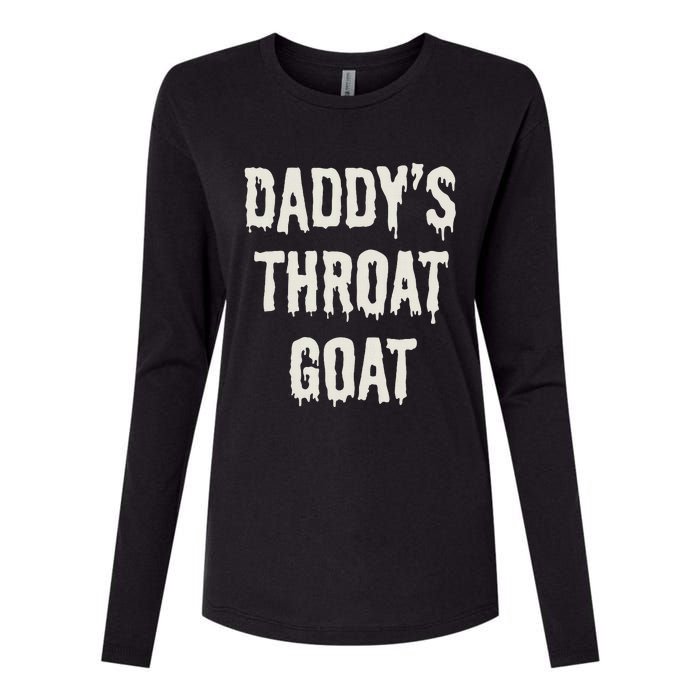 DaddyS Throat Goat Womens Cotton Relaxed Long Sleeve T-Shirt