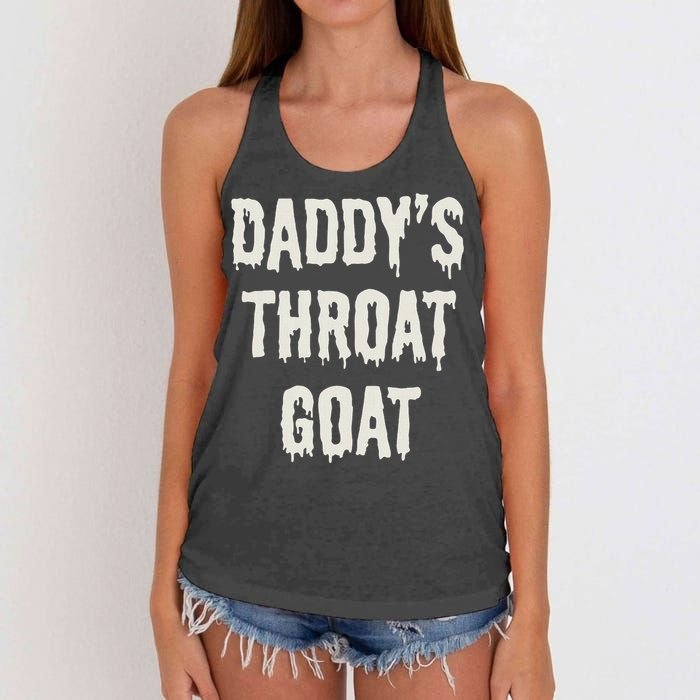 DaddyS Throat Goat Women's Knotted Racerback Tank