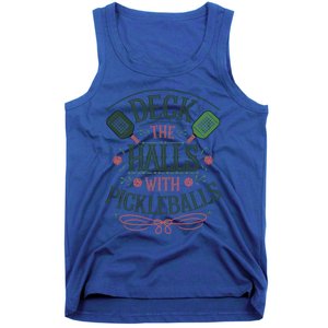 Deck The Halls With Pickleballs Pickleball Christmas Great Gift Tank Top