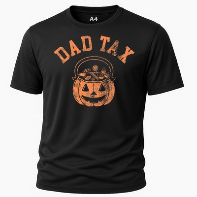 Dad Tax Halloween Trick Or Treat Candy Pumkin Dad Joke Cooling Performance Crew T-Shirt