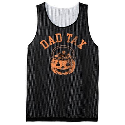 Dad Tax Halloween Trick Or Treat Candy Pumkin Dad Joke Mesh Reversible Basketball Jersey Tank