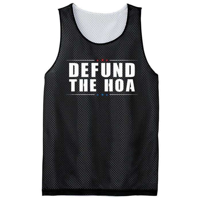 Defund The Hoa Anti Home Owners Association Mesh Reversible Basketball Jersey Tank