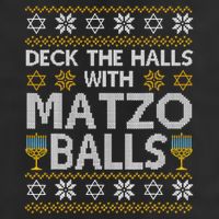 Deck The Halls With Matzo Balls Chanukkah Ugly Hanukkah Tumbler