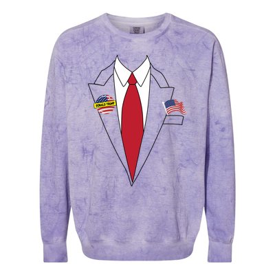 Donald Trump Halloween Costume Cute President Gift Colorblast Crewneck Sweatshirt