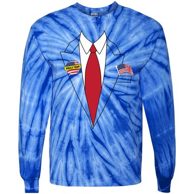 Donald Trump Halloween Costume Cute President Gift Tie-Dye Long Sleeve Shirt