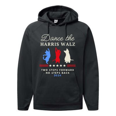 Dance The Harris Walz Cat Lady Harris Walz 2024 Election Performance Fleece Hoodie