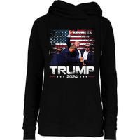 Donald Trump HeLl Never Stop Fighting To Save America Womens Funnel Neck Pullover Hood