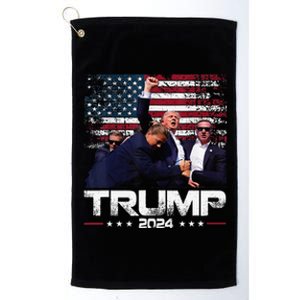 Donald Trump HeLl Never Stop Fighting To Save America Platinum Collection Golf Towel