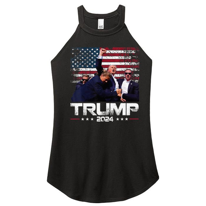 Donald Trump HeLl Never Stop Fighting To Save America Women's Perfect Tri Rocker Tank