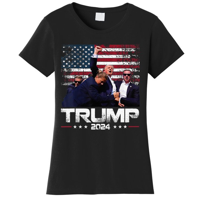 Donald Trump HeLl Never Stop Fighting To Save America Women's T-Shirt