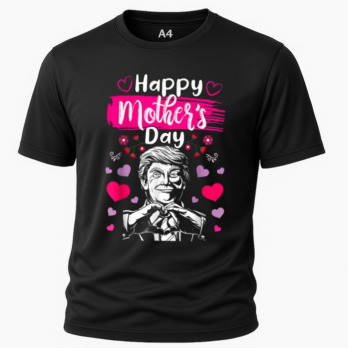 Donald Trump Happy MotherS Day Conservative Mom For Trump Cooling Performance Crew T-Shirt