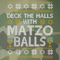 Deck The Halls With Matzo Balls Chanukkah Ugly Hanukkah Legacy Tie Dye Trucker Hat