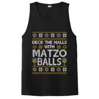 Deck The Halls With Matzo Balls Chanukkah Ugly Hanukkah PosiCharge Competitor Tank