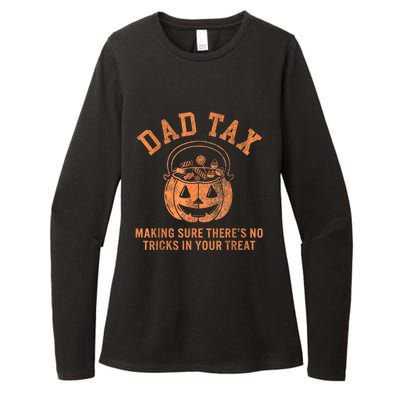 Dad Tax Halloween Trick Or Treat Pumpkin Funny Dad Joke Womens CVC Long Sleeve Shirt