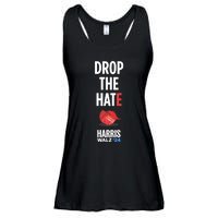 Drop The Hate No Maga Hat Vote Kamala Harris Tim Walz 24 Ladies Essential Flowy Tank