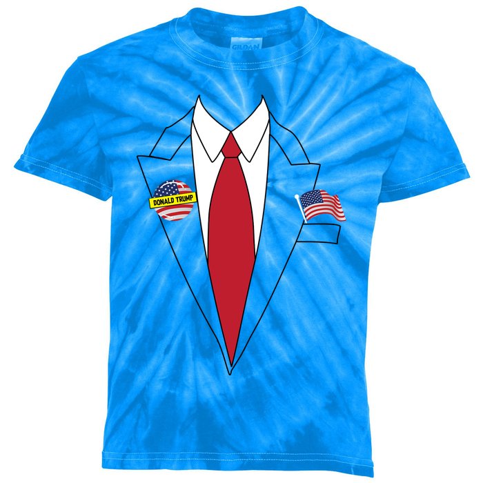 Donald Trump Halloween Costume Cute President Gift Kids Tie-Dye T-Shirt