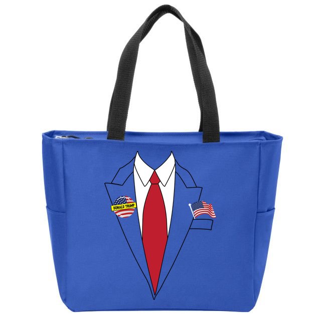 Donald Trump Halloween Costume Cute President Gift Zip Tote Bag