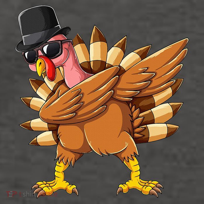 Dabbing Turkey Hat Funny Gifts Thanksgiving Vector Backpack