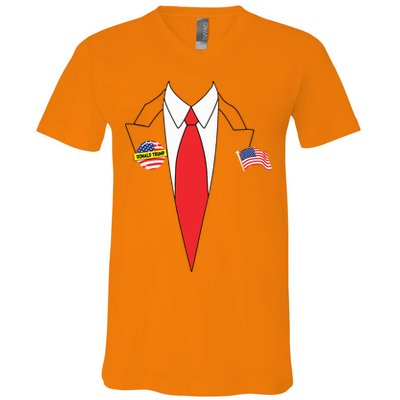 Donald Trump Halloween Costume Cute President Gift V-Neck T-Shirt