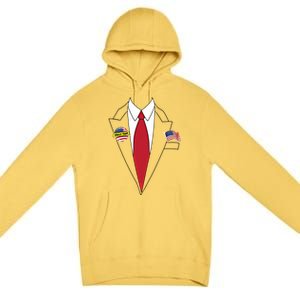 Donald Trump Halloween Costume Cute President Gift Cool Gift Premium Pullover Hoodie