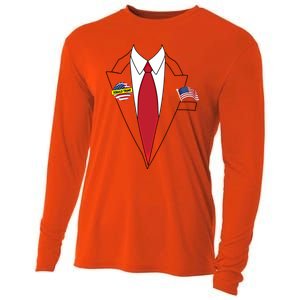 Donald Trump Halloween Costume Cute President Gift Cool Gift Cooling Performance Long Sleeve Crew