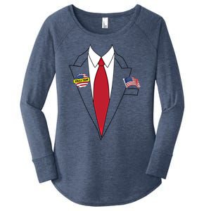 Donald Trump Halloween Costume Cute President Gift Cool Gift Women's Perfect Tri Tunic Long Sleeve Shirt