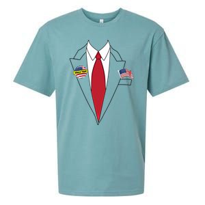 Donald Trump Halloween Costume Cute President Gift Cool Gift Sueded Cloud Jersey T-Shirt