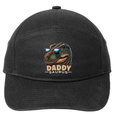 Daddysaurus The Heartwarming Majesty Of Real Fathers Meaningful Gift 7-Panel Snapback Hat